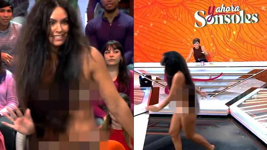Cristina Pedroche, desnuda por los platós de Antena 3 para promocionar sus Campanadas