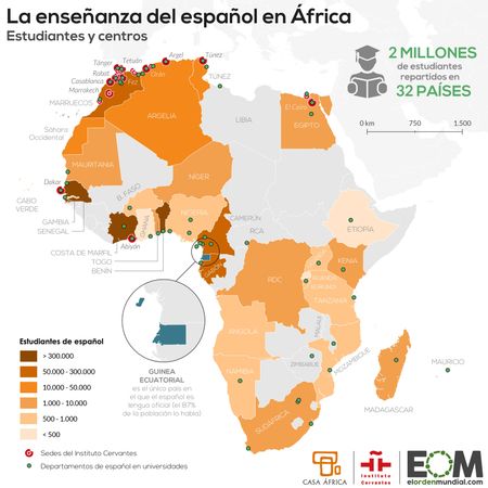 La enseñanza del español en África.