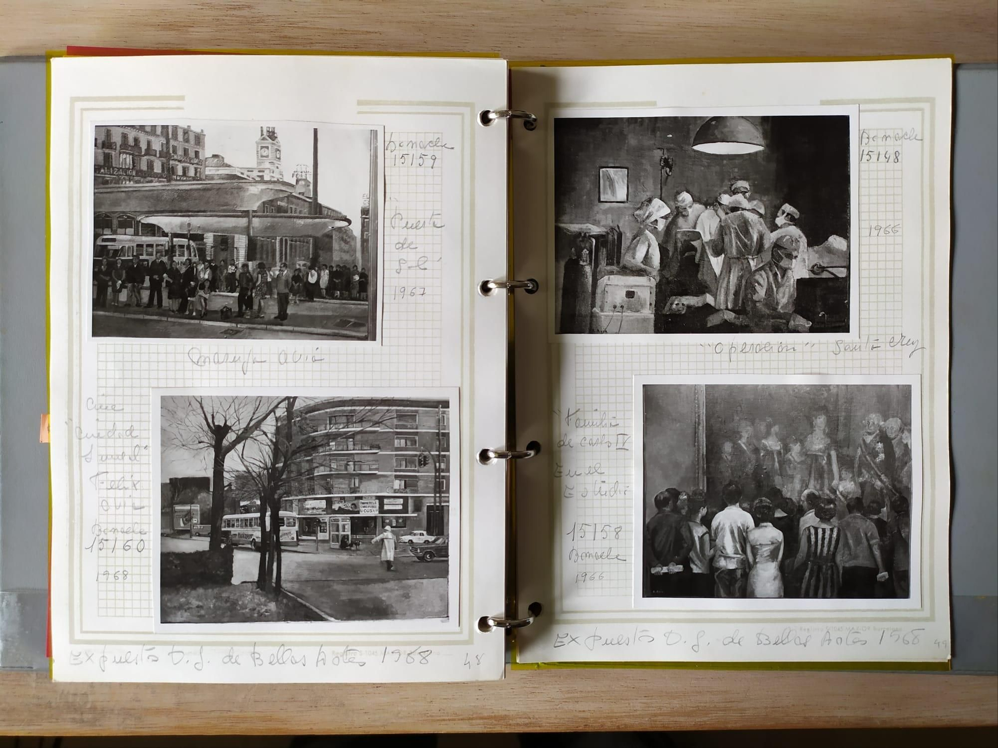 Cuaderno personal de registro de Amalia Avia