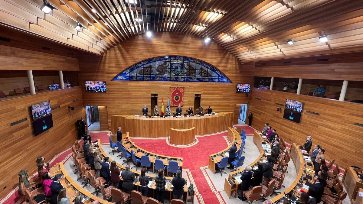 Pleno del Parlamento de Galicia.