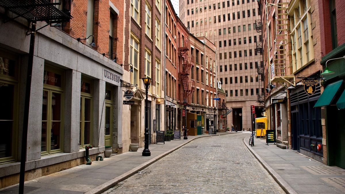 Stone Street. Uno de los pocos sectores del Distrito Financiero de Nueva York que ha sobrevivido a la voracidad de la especulación inmobiliaria.