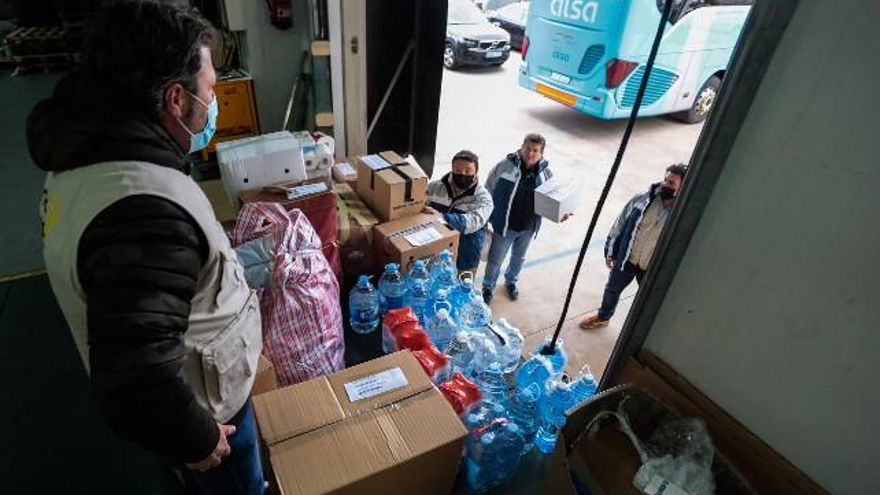 Los suministros de Somos Ucrania. // Campillo / ICAL