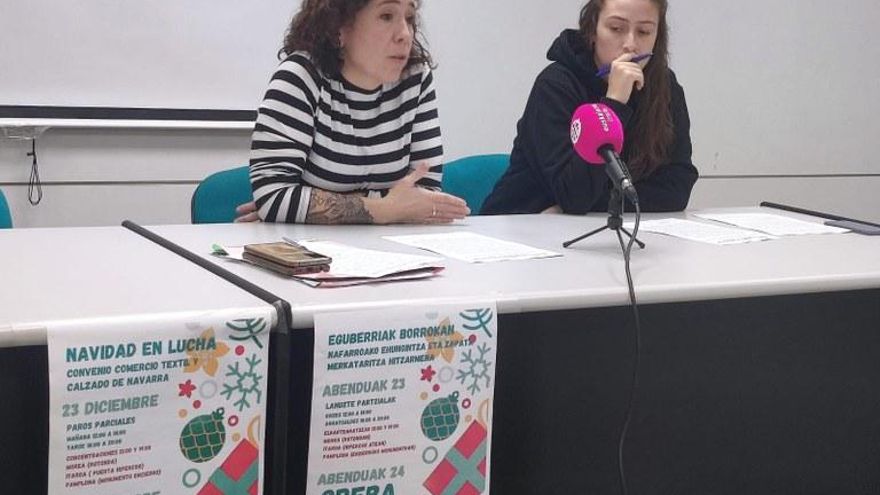 Los sindicatos ELA y LAB impulsan huelga y paros en el sector del comercio textil de Navarra durante la campaña de Navidad