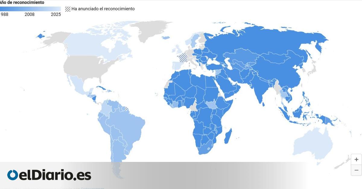 Mapa | La abrumadora mayoría de países reconoce el Estado palestino frente a una Europa que se queda atrás