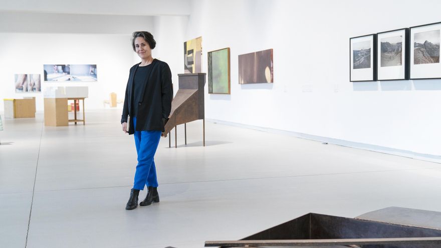 Beatriz Herráez, directora de Artium, tras la entrevista