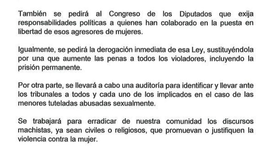 Captura del pacto entre PP y Vox en Balears