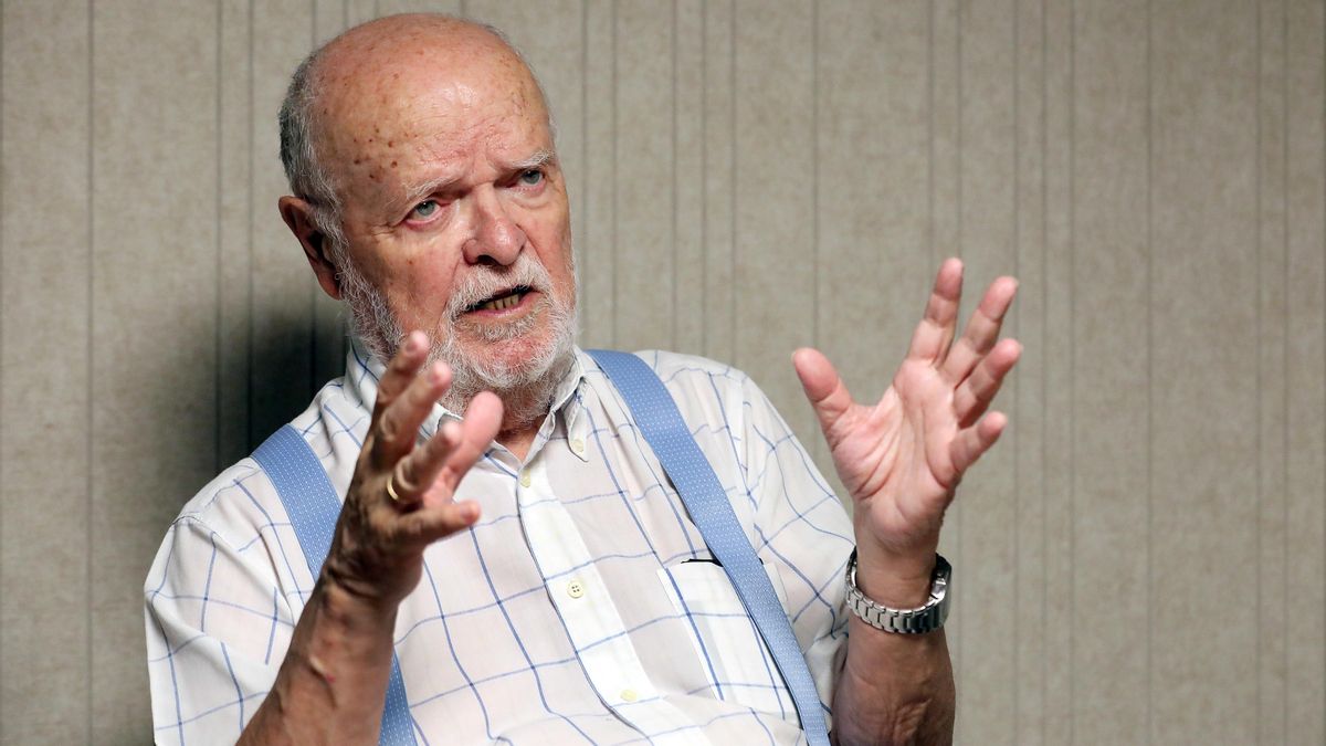 José Antonio Martín Pallín durante la entrevista en elDiario.es