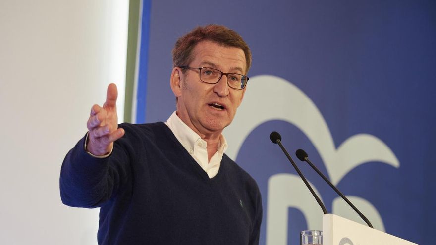 El presidente del Partido Popular, Alberto Núñez Feijóo.