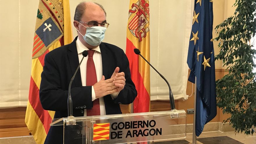 El presidente del Gobierno de Aragón, Javier Lambán, en una imagen de archivo.