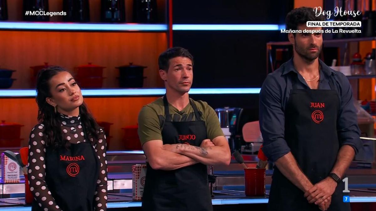 Marina Rivers, Juanjo Ballesta y Betancourt en 'MasterChef Celebrity Legends'