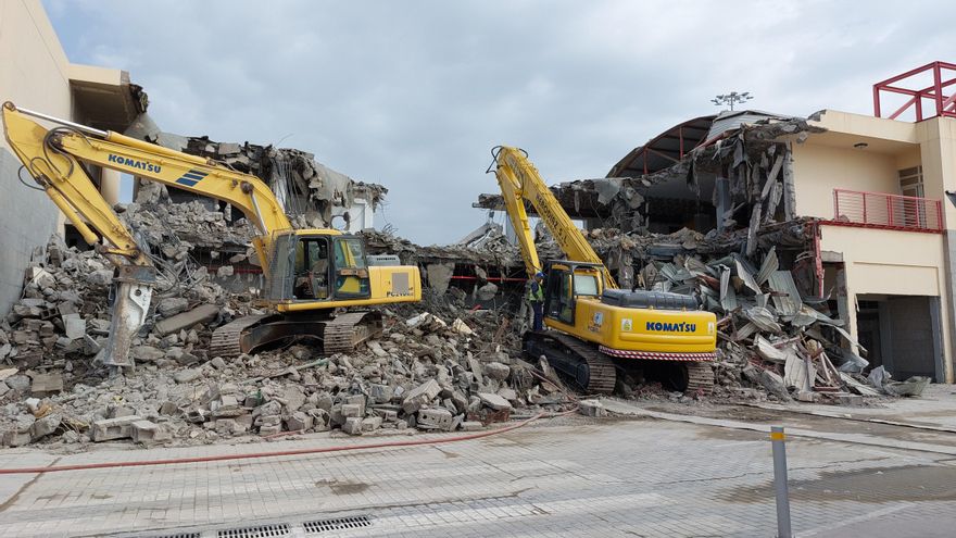 Derribo de la antigua terminal de cruceros en Las Palmas de Gran Canaria