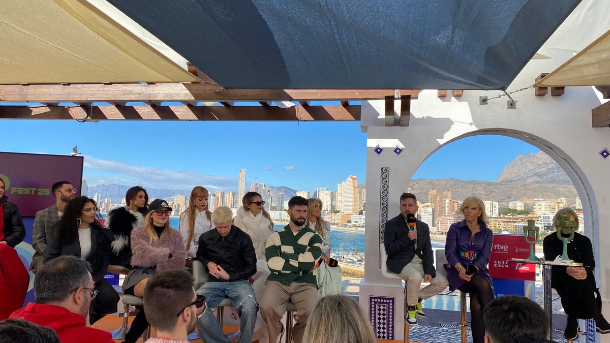 Los participantes del Benidorm Fest 2025 en rueda de prensa