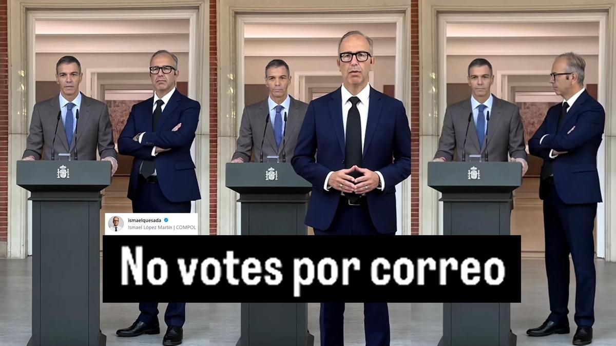 El PP de Ayuso difunde un vídeo con IA que advierte de que Sánchez "nos quiere llevar a una dictadura": "No votes por correo"