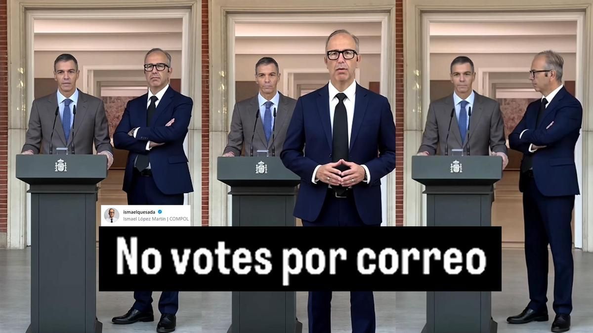 El PP de Ayuso difunde un vídeo con IA que advierte de que Sánchez "nos quiere llevar a una dictadura": "No votes por correo"