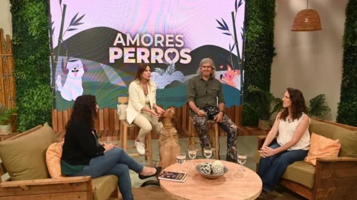 Karen Reichardt en su programa Amores perros