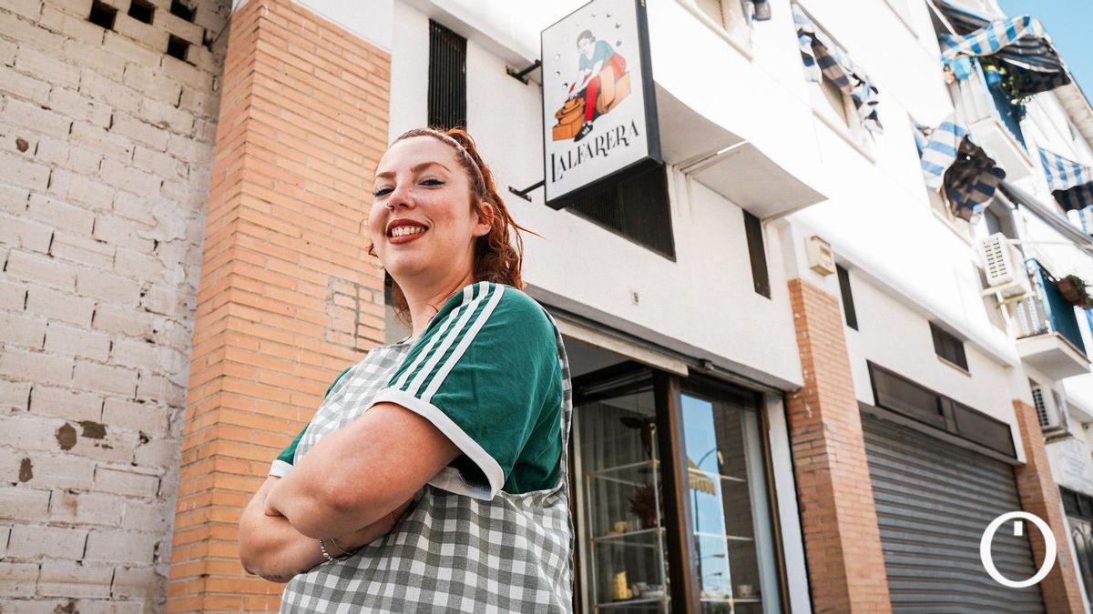 Irene Pavón, en su taller de cerámica ‘Lalfarera’