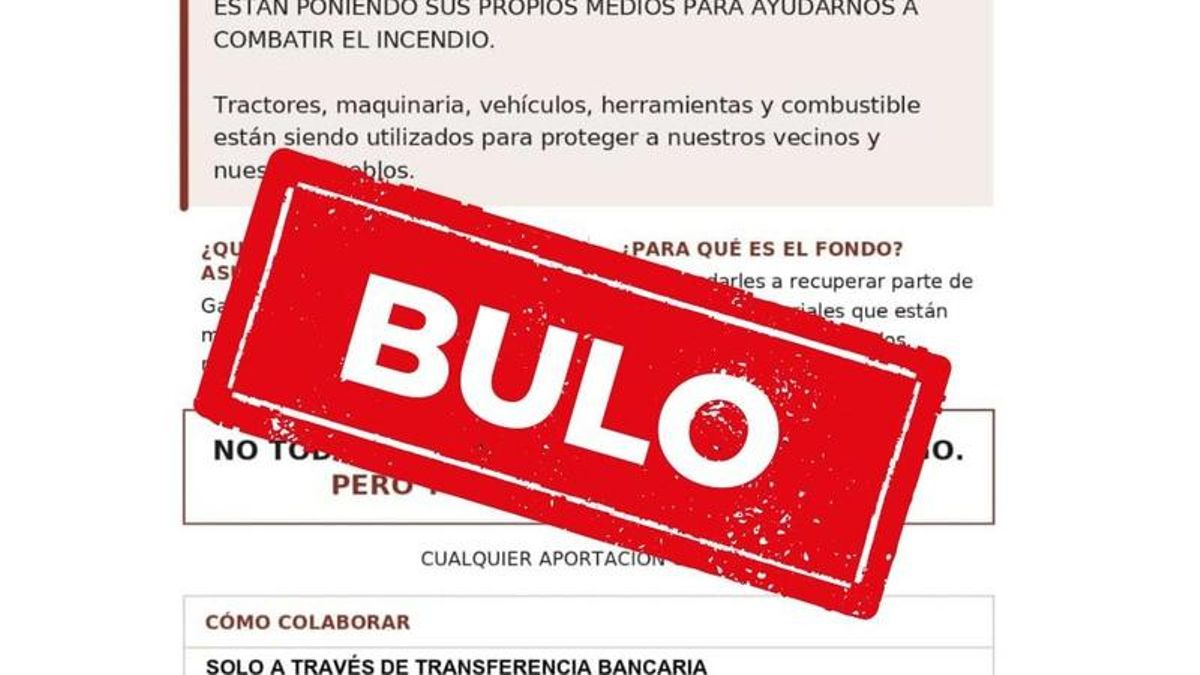 Alertan de un bulo que pide donaciones para los agricultores que colaboran en la extinción del incendio de Riglos