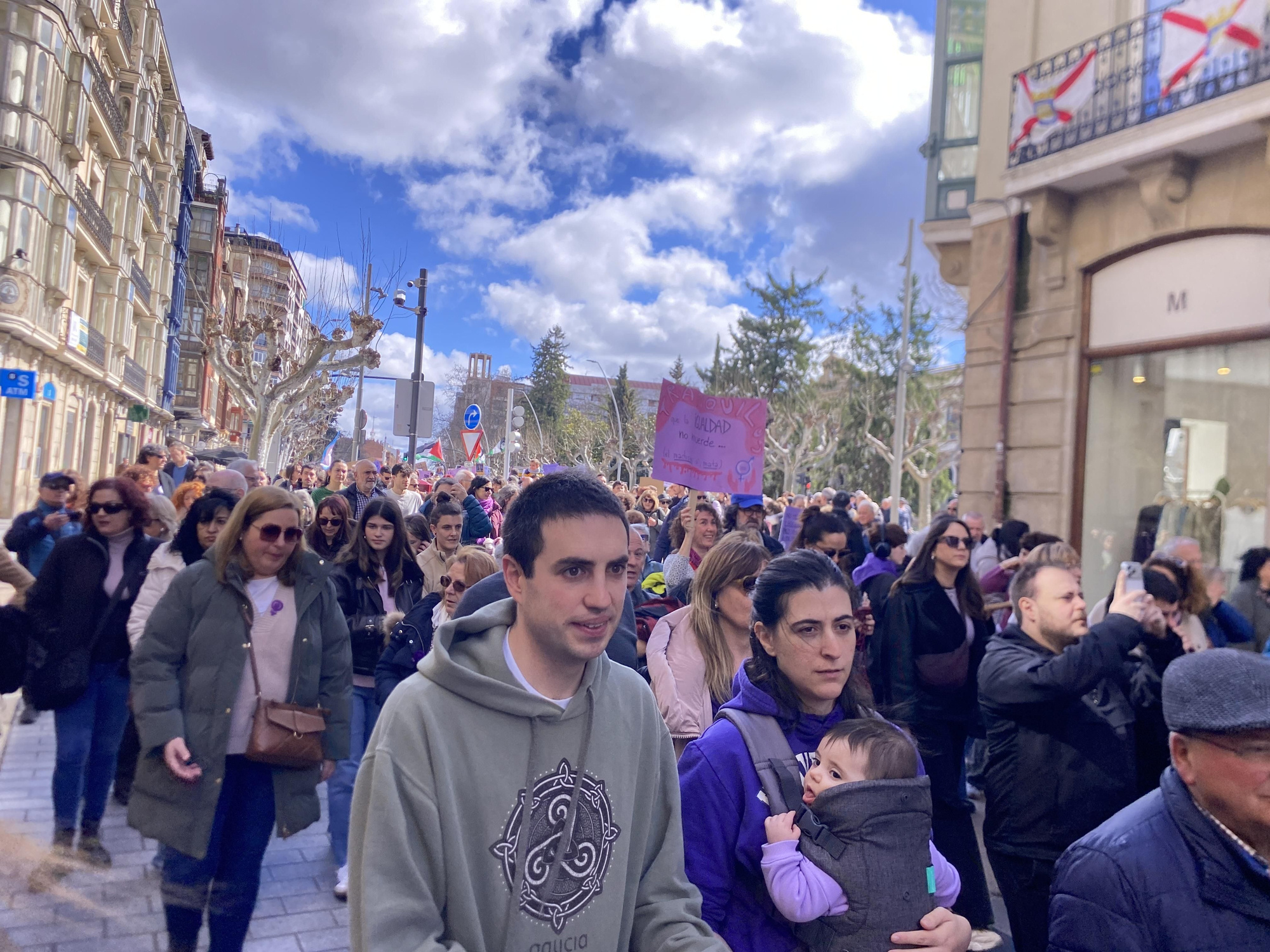 La manifestación de 8M en Logroño, en imágenes