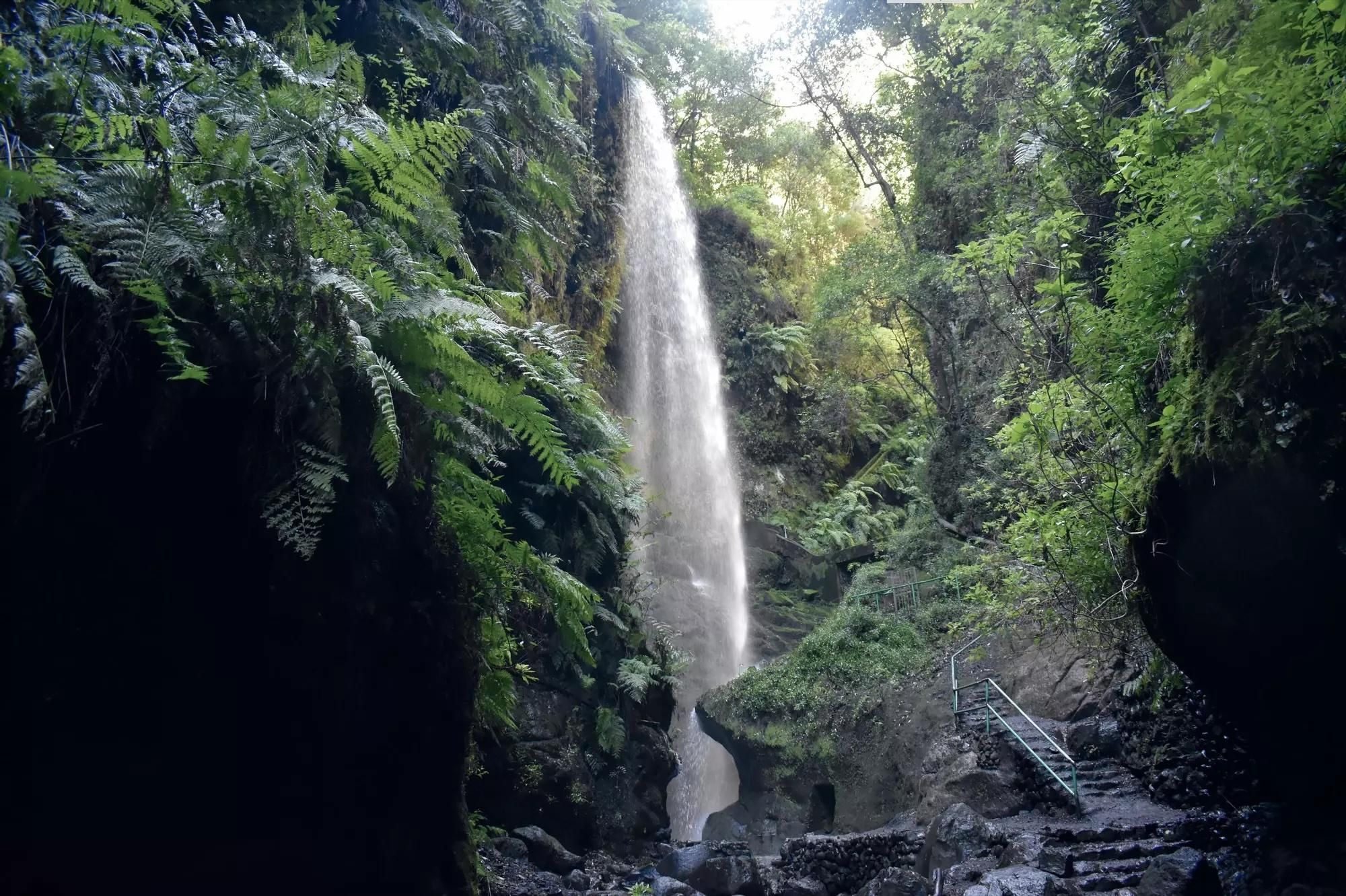 Cascada de Los Tilos, en el municipio de San Andrés y Sauces.
