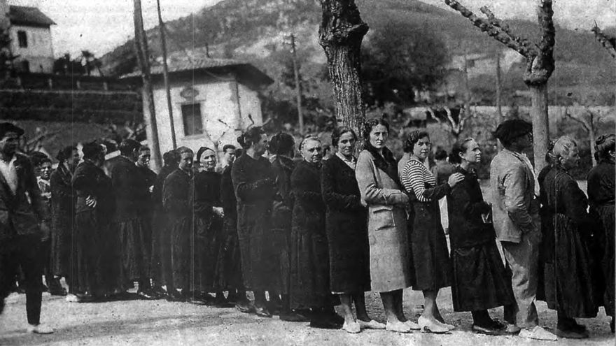 Mujeres durante la Guerra Civil en Hernani