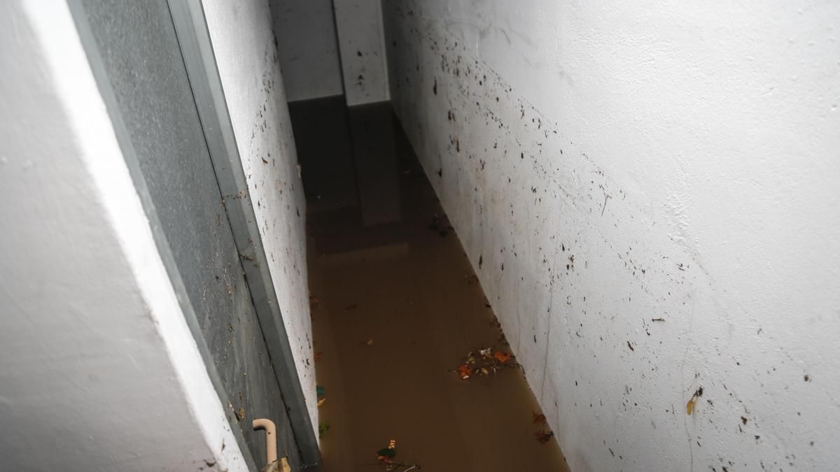 Daños por la lluvia en avenida del Corregidor