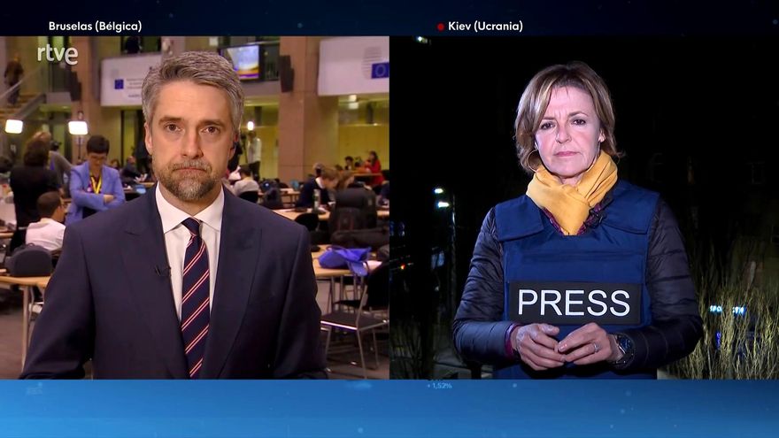 Aplausos a TVE por su 'Telediario' especial desde Bruselas y el duro reportaje de Almudena Ariza en Kiev
