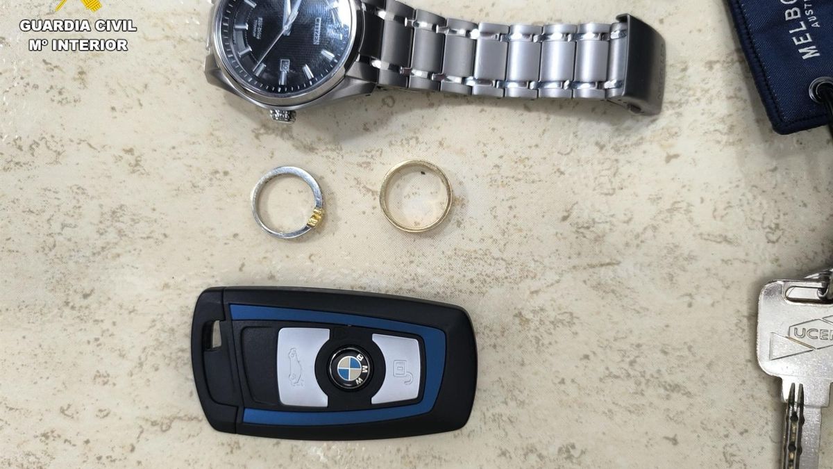 Algunos de los objetos robados en un hotel de Caleta de Fuste, en Fuerteventura