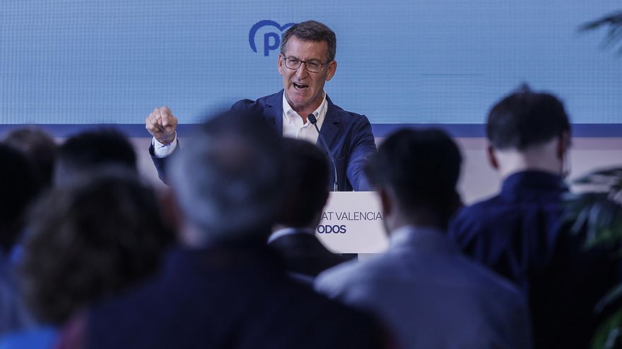 El líder del PP, Alberto Núñez Feijóo.