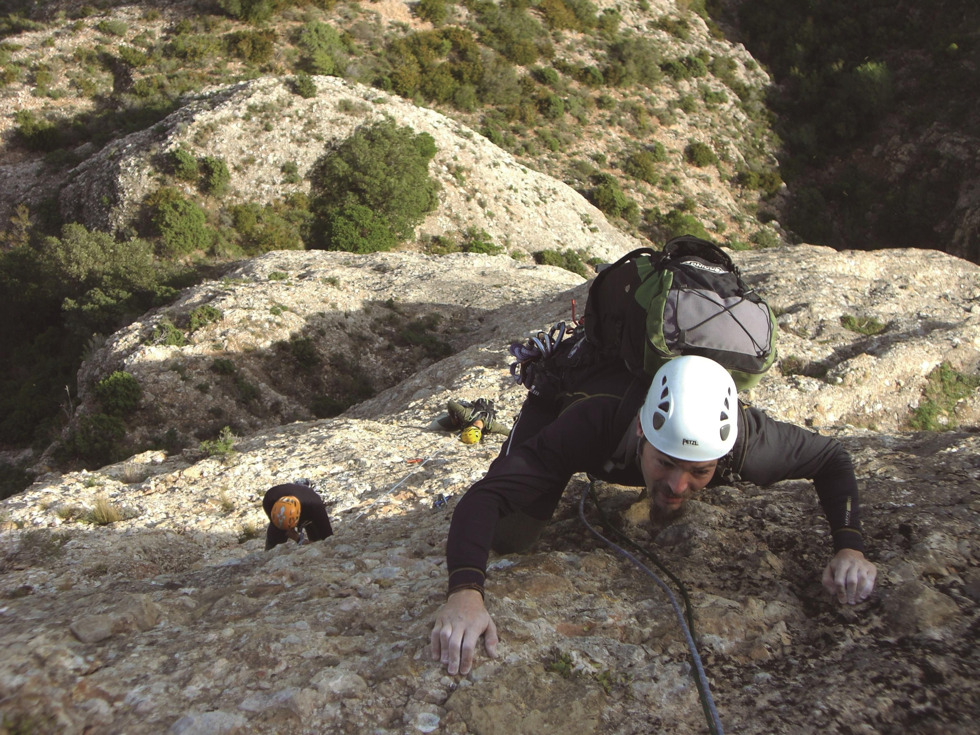 El “Chino” disfrutando del conglomerado “peñarruebense”.
