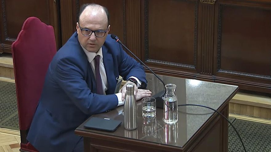 El exjefe de gabinete de Reyes Maroto, Juan Ignacio Díaz Bidart, durante su declaración.