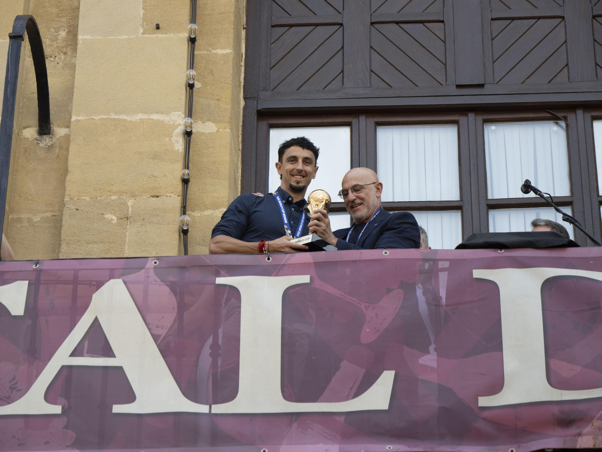 Homenaje al seleccionador Luis de la Fuente en Haro tras la victoria en el Mundial de fútbol