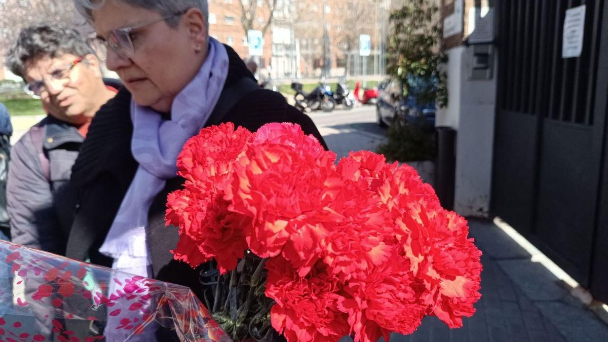 Una de las mujeres que ha acudido a la manifestación