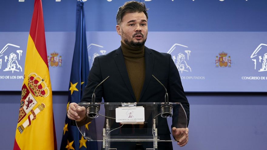 El portavoz de ERC en el Congreso, Gabriel Rufián.