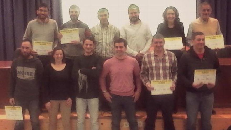 Foto de familia del concurso Mejor miel de León 2016