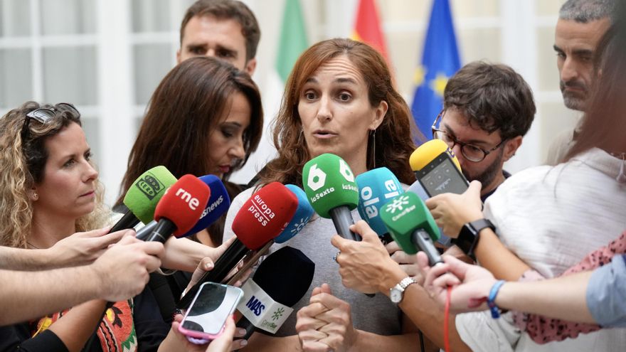 La ministra de Sanidad, Mónica García, en Sevilla.