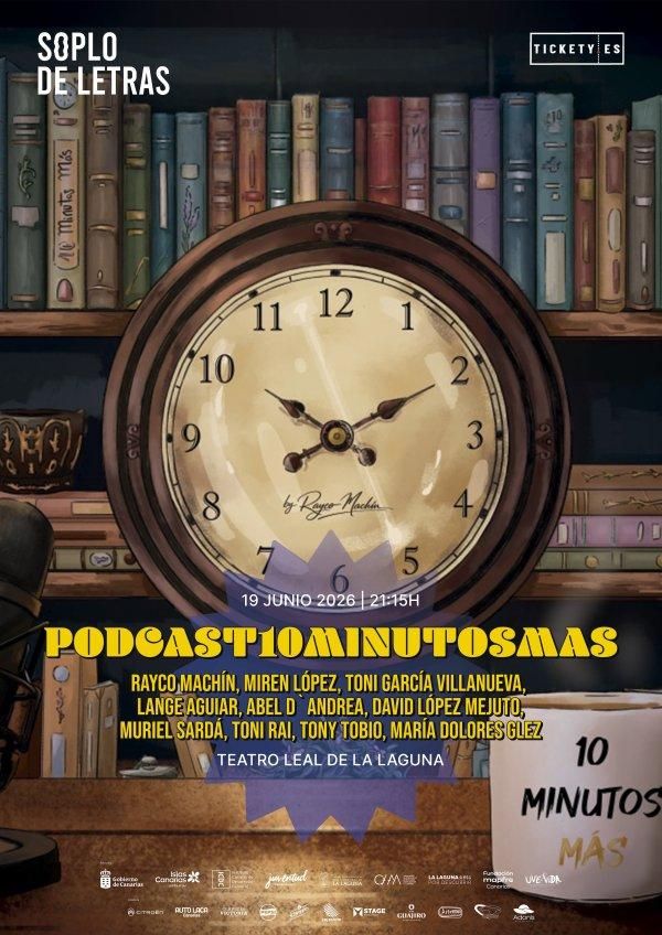 Cartel del podcast 'Diez minutos más'.
