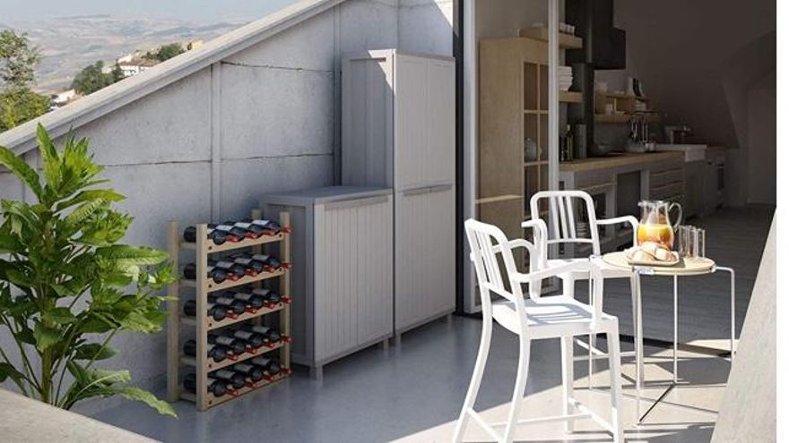 Los tres modelos de armarios para balcón y terraza mejor valorados en Amazon