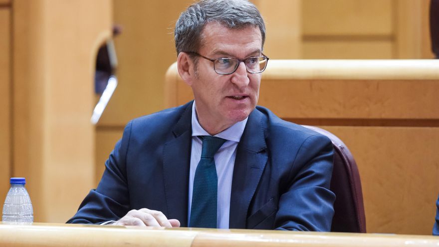 El presidente del PP, Alberto Núñez Feijóo