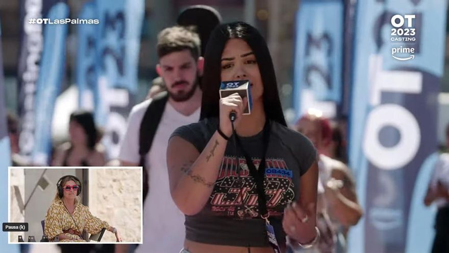 Nicole, ganadora de 'Insiders' en Netflix, probó suerte dentro los castings de 'OT 2023' en Las Palmas