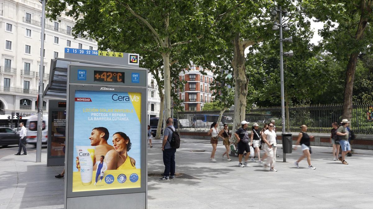 Temperaturas por encima de 40 grados en Madrid en el último día de la ola de calor
