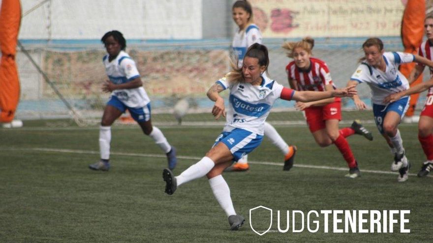 La UDG Tenerife acaricia la victoria frente al Atlético de Madrid