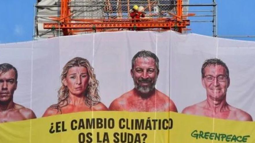 Pancarta de Greenpeace