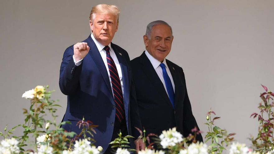 Donald Trump y Benjamin Netanyahu, en 2020