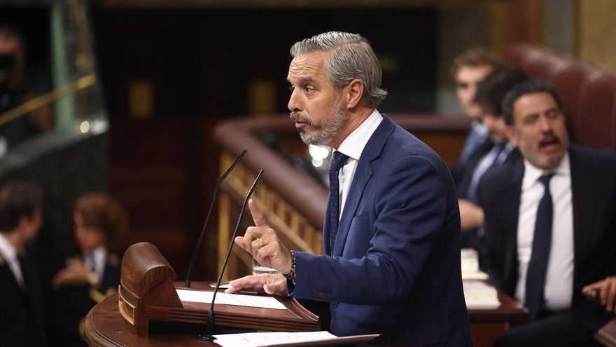 El vicesecretario del PP de Hacienda, Vivienda e Infraestructuras, Juan Bravo, durante una sesión plenaria, en el Congreso de los Diputados, a 2 de octubre de 2026, en Madrid (España). Eduardo Parra / Europa Press