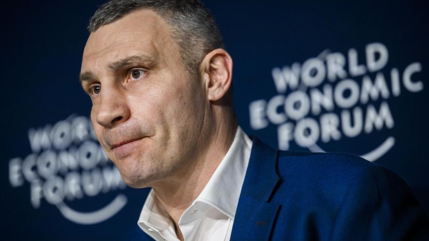 El alcalde de Kiev, Vitali Klitschko, en el Foro de Davos (Suiza) este jueves. EFE/EPA/GIAN EHRENZELLER