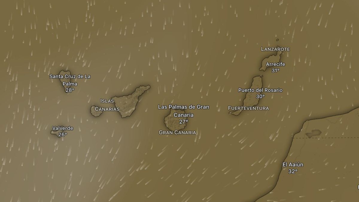 Canarias inicia la semana con varios avisos amarillos de Aemet