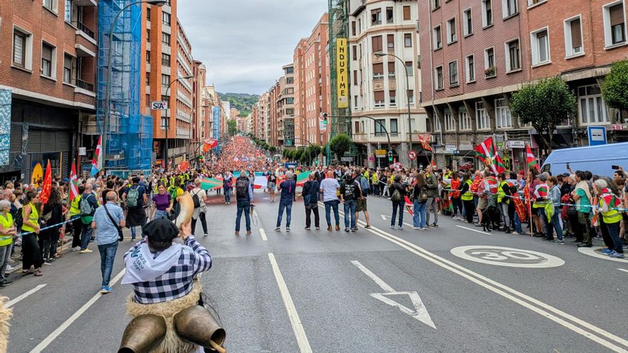 Manifestación de Gure Esku en Bilbao