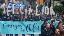 Manifestación por la cooficialidad del bable en Oviedo.