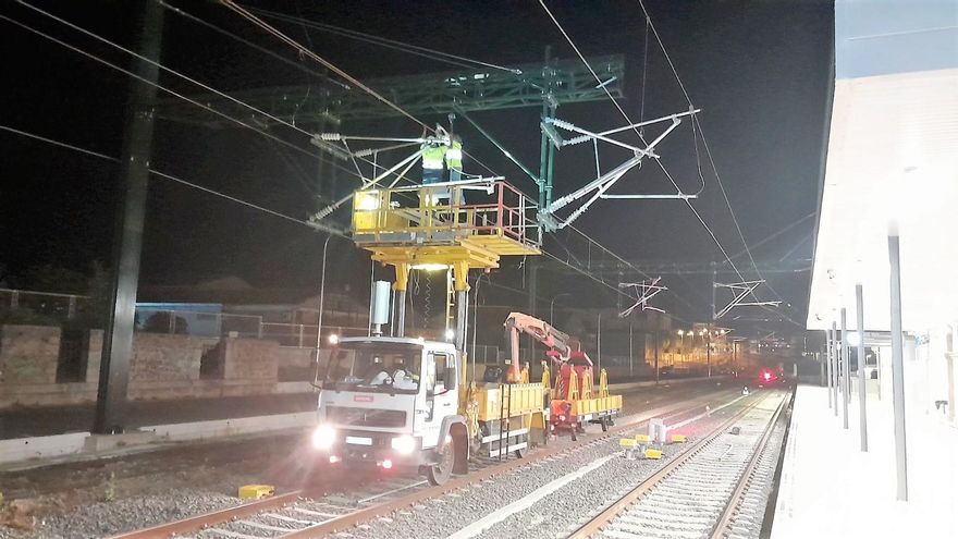 Últimas pruebas de la electrificación de la alta velocidad entre Plasencia y Cáceres