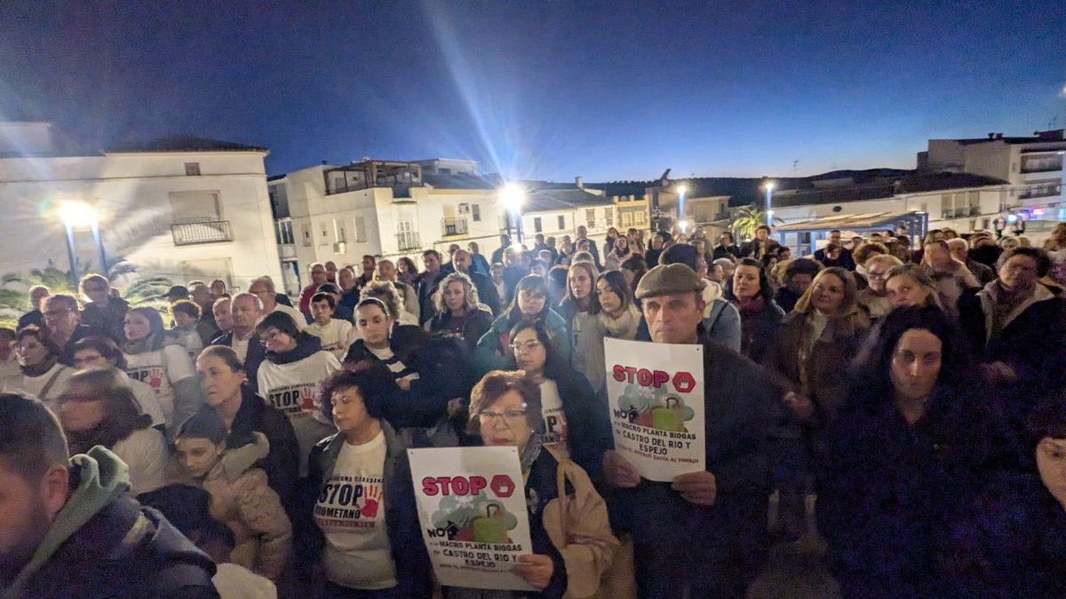 Castro del Río se manifiesta contra la instalación de macroplantas de biometano